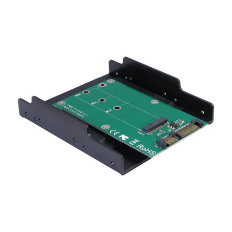 Конвертор Maiwo SATA to M.2 (NGFF) SSD 22*42mm, 22*60mm, 22*80mm, в 3,5" (KT001B)