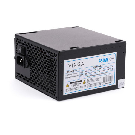 Блок живлення Vinga 450W ОЕМ (PSU-450-12)
