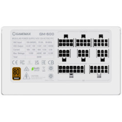Блок живлення Gamemax 600W GM-600 Modular white (GM-600 Modular white)