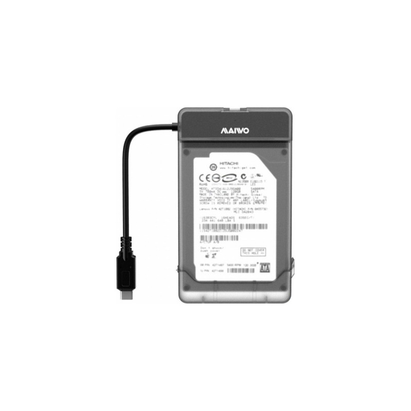 Кишеня зовнішня Maiwo USB3.1 GEN1 TypeC to HDD 2,5" SATA/SSD black (K104G2 black)