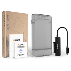 Кишеня зовнішня Maiwo USB3.1 GEN1 TypeC to HDD 2,5" SATA/SSD black (K104G2 black)