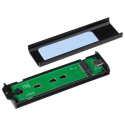 Кишеня зовнішня Chieftec M.2 PCIe NVMe/SATA SSD CEB-M2C-TLE USB 3.2 Gen2 Type-C Tool-Less Alum/Plastic (CEB-M2C-TLE)