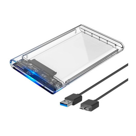 Кишеня зовнішня Dynamode 2.5" SATA HDD/SSD USB 3.0 Transparent (DM-CAD-25316)