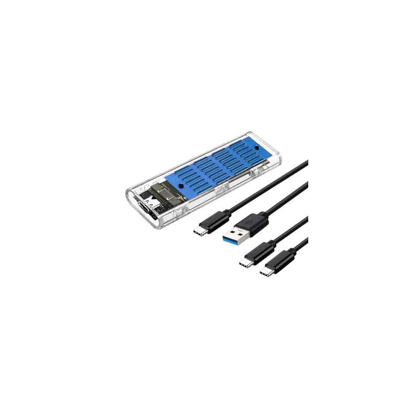 Кишеня зовнішня Dynamode M.2 SSD NVMe/SATA combo ч-з USB3.2 GEN2 Type-C (DM-CAD-SSD09)