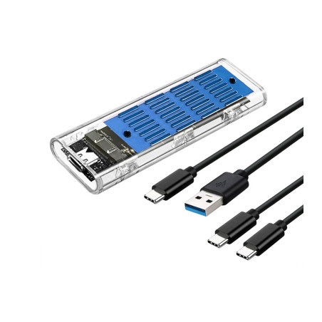 Кишеня зовнішня Dynamode M.2 SSD NVMe/SATA combo ч-з USB3.2 GEN2 Type-C (DM-CAD-SSD09)