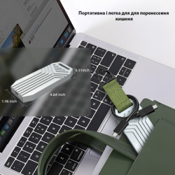 Кишеня зовнішня Maiwo M.2 SSD NVMe 2280 ч-з USB4.0 Type-C 40Gbps (K1695)