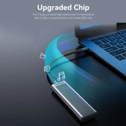 Кишеня зовнішня Vention SSD M.2 (NVME) M-key USB Type-C 3.2 10Gbps Heat Sink Aluminum (KPKH0)
