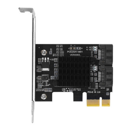 Контролер Dynamode PCI-E to 2 х SATA III (6 Gb/s), 2 ch (PCI-E-2xSATAIII-Marvell)