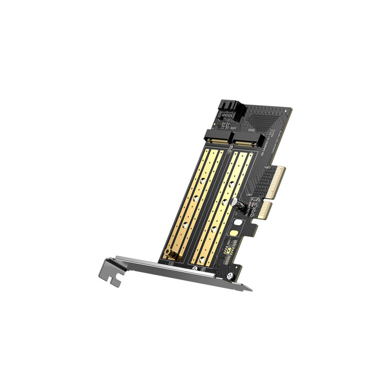 Контролер Ugreen PCI-E 3.0 for SSD M.2 NVMe + M.2 NGFF CM302 (70504)