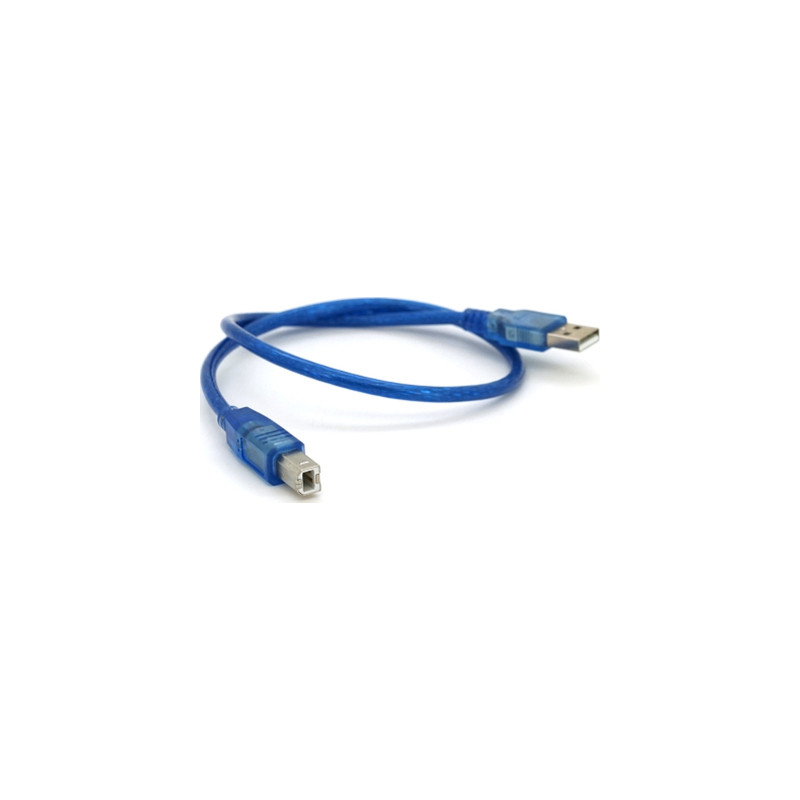 Кабель для принтера USB 2.0 AM/BM 0.5m blue Ritar (YT-AM/BM-0.5TBL)