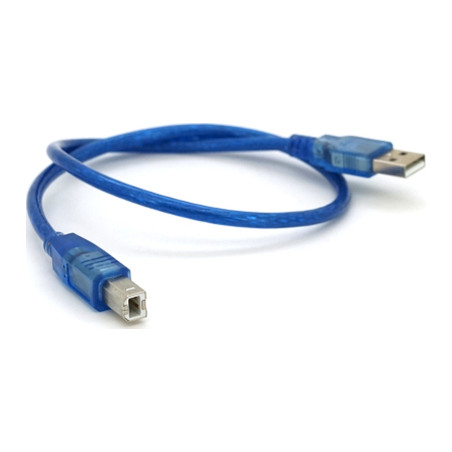 Кабель для принтера USB 2.0 AM/BM 0.5m blue Ritar (YT-AM/BM-0.5TBL)