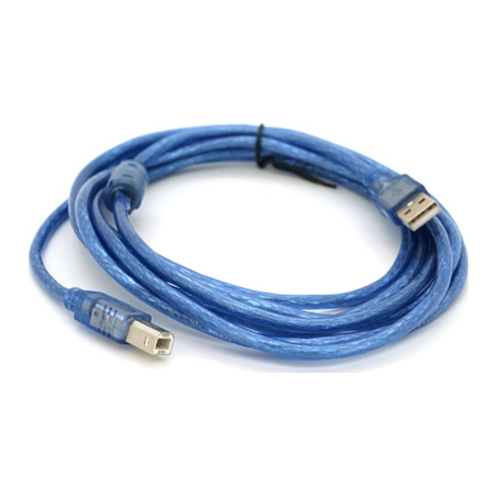 Кабель для принтера USB 2.0 AM/BM 3.0m ferrite blue Ritar (YT-AM/BM-3.0TBL)
