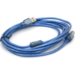 Кабель для принтера USB 2.0 AM/BM 3.0m ferrite blue Ritar (YT-AM/BM-3.0TBL)