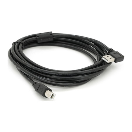 Кабель для принтера USB 2.0 AM/BM 3.0m 90° corner black Ritar (YT-AM/BM90°-3.0B)