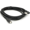 Кабель для принтера USB 2.0 AM/BM 3.0m 90° corner black Ritar (YT-AM/BM90°-3.0B)