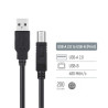 Кабель для принтера USB 2.0 AM/BM 2.0m black ColorWay (CW-CBUB072-BK)