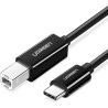 Кабель для принтера USB-C 2.0 to BM 2.0m US241 black Ugreen (50446)