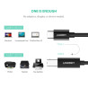 Кабель для принтера USB-C 2.0 to BM 2.0m US241 black Ugreen (50446)
