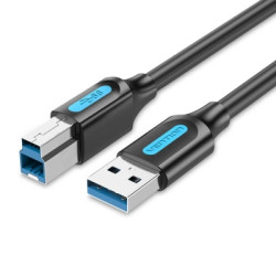 Кабель для принтера USB 3.0 AM/BM 1.5m black Vention (COOBG)