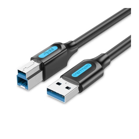 Кабель для принтера USB 3.0 AM/BM 1.5m black Vention (COOBG)