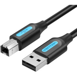 Кабель для принтера USB 2.0 AM/BM 5.0m black Vention (COQBJ)