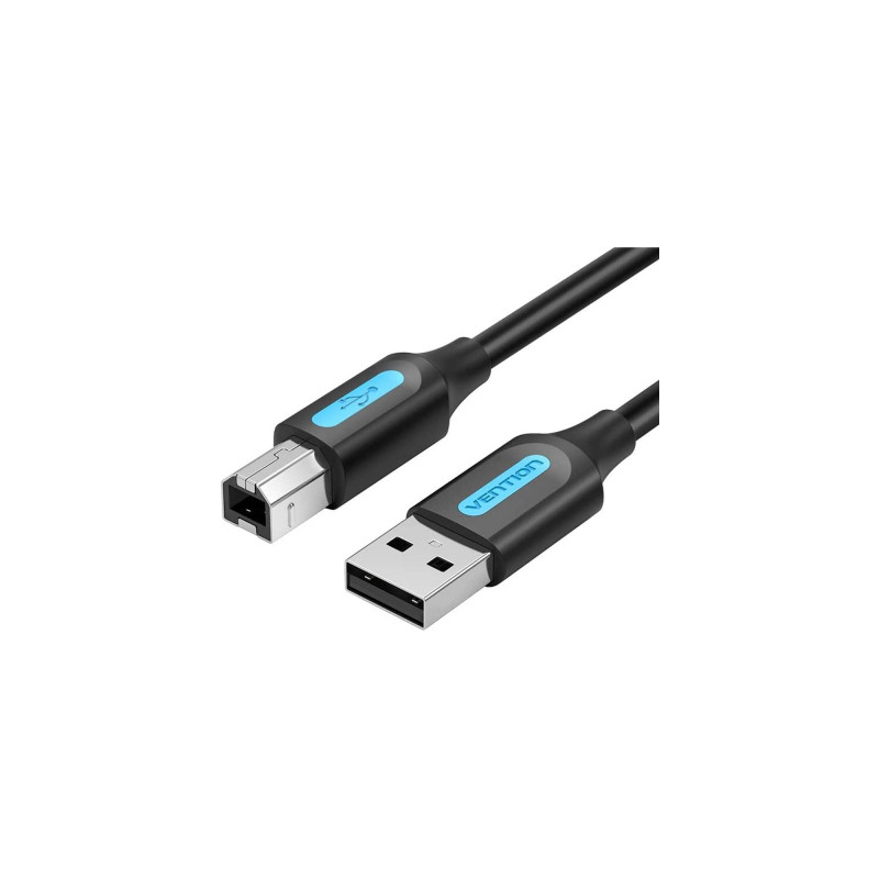 Кабель для принтера USB 2.0 AM/BM 5.0m black Vention (COQBJ)
