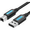 Кабель для принтера USB 2.0 AM/BM 5.0m black Vention (COQBJ)