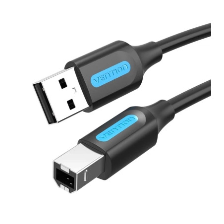 Кабель для принтера USB 2.0 AM/BM 10.0m ferrite black Vention (COQBL)