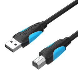 Кабель для принтера USB 2.0 AM/BM 1.0m black Vention (VAS-A16-B100)