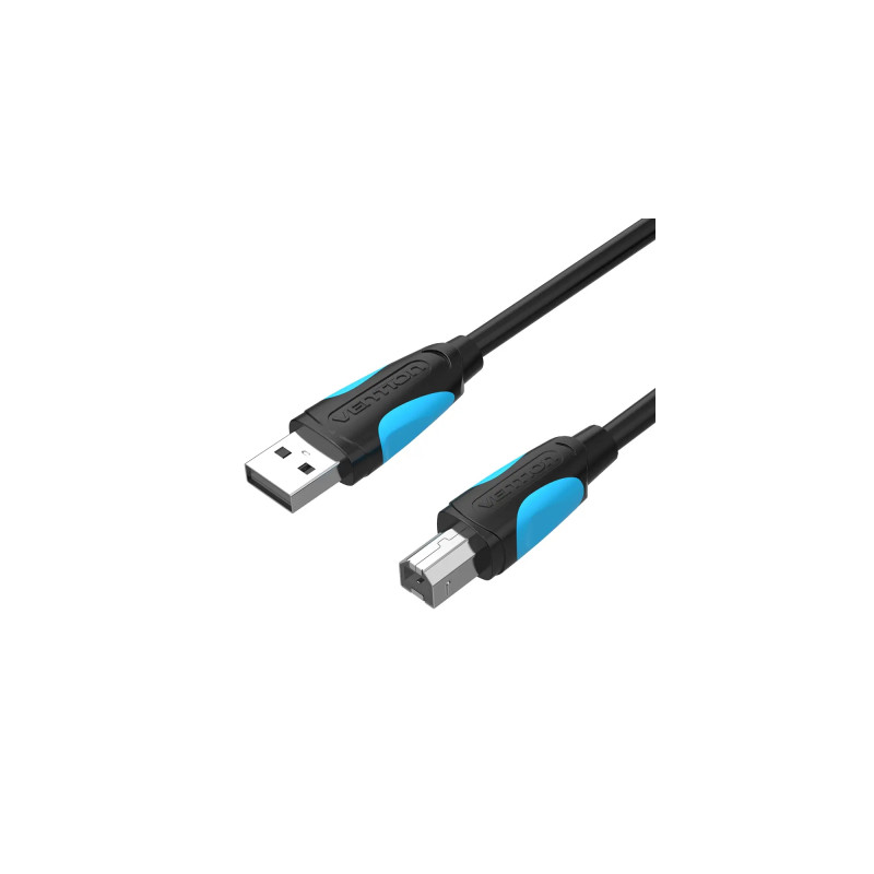 Кабель для принтера USB 2.0 AM/BM 1.0m black Vention (VAS-A16-B100)