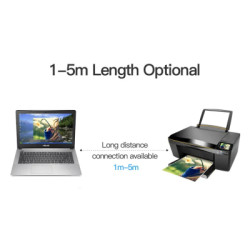 Кабель для принтера USB 2.0 AM/BM 1.0m black Vention (VAS-A16-B100)