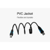 Кабель для принтера USB 2.0 AM/BM 1.0m black Vention (VAS-A16-B100)