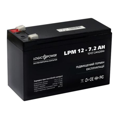 Батарея до ДБЖ LogicPower LPM 12В 7.2 Ач (3863)