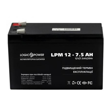 Батарея до ДБЖ LogicPower LPM 12В 7.5 Ач (3864)