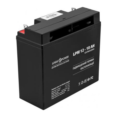 Батарея до ДБЖ LogicPower LPM 12В 18Ач (4133)
