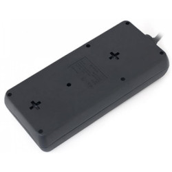 Мережевий фільтр живлення REAL-EL REAL-EL RS-8 PROTECT, 1.8m, black (EL122300021)