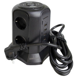 Мережевий фільтр живлення Patron SP-1663-USBTW (EXT-PN-SP-1663-USBTW)