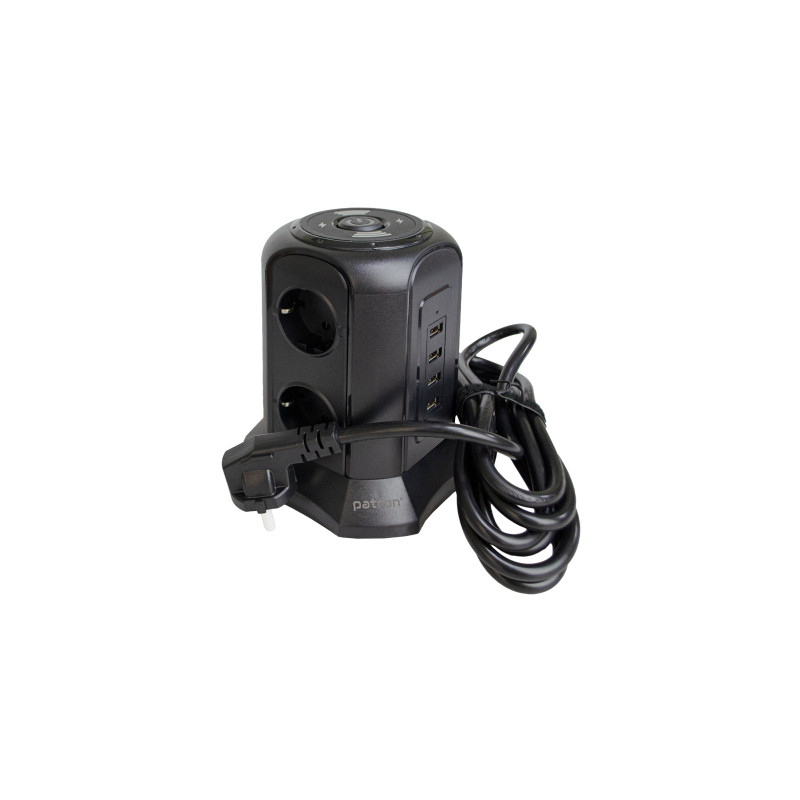 Мережевий фільтр живлення Patron SP-1663-USBTW (EXT-PN-SP-1663-USBTW)