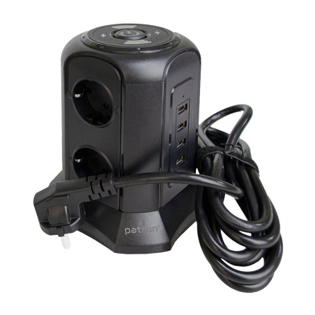 Мережевий фільтр живлення Patron SP-1663-USBTW (EXT-PN-SP-1663-USBTW)