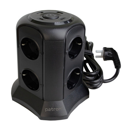 Мережевий фільтр живлення Patron SP-1683-USBT (EXT-PN-SP-1683-USBT)