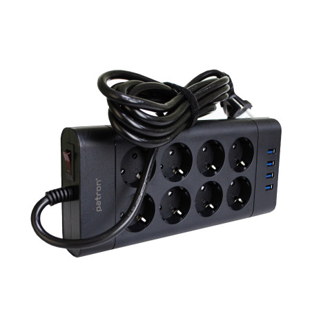 Мережевий фільтр живлення Patron SP-1683-USB (EXT-PN-SP-1683-USB)