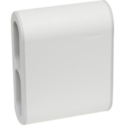 Мережевий розгалужувач Legrand Стандарт 4х2К бічні розетки 6А Білий/Сірий (049400)