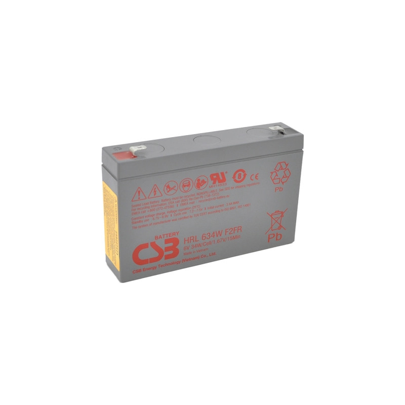 Батарея до ДБЖ CSB HRL634WF2FR 6V 9Ah (HRL634WF2FR)