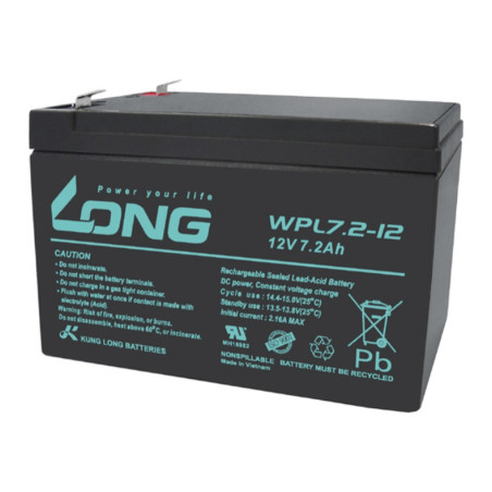 Батарея до ДБЖ Long 12V 7.2Ah (WPL7.2-12)