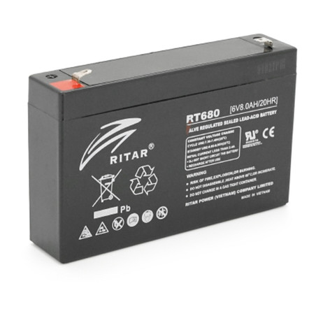 Батарея до ДБЖ Ritar AGM RT680G, 6V-8Ah (RT680G)