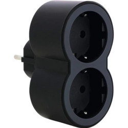 Мережевий розгалужувач Legrand Стандарт 2х2К+C передні розетки (694517)