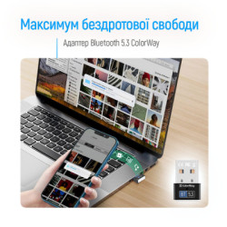 Bluetooth-адаптер ColorWay BT 5.3 (CW-AD-BT53)