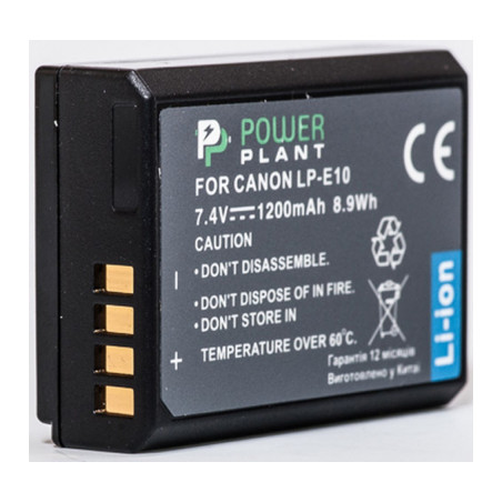Акумулятор до фото/відео PowerPlant Canon LP-E10 (DV00DV1304)