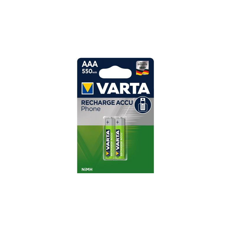 Акумулятор Varta AAA Phone ACCU 550mAh NI-MH * 2 (58397101402)