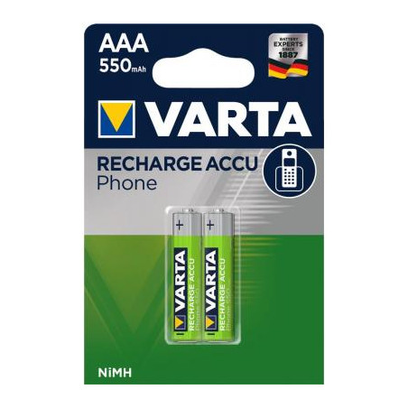 Акумулятор Varta AAA Phone ACCU 550mAh NI-MH * 2 (58397101402)